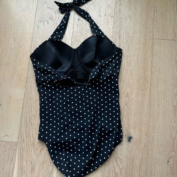 NWT Swimsuits For All Ruched Tummy Control Full Coverage One Piece Swim Size 16 - Picture 6 of 9